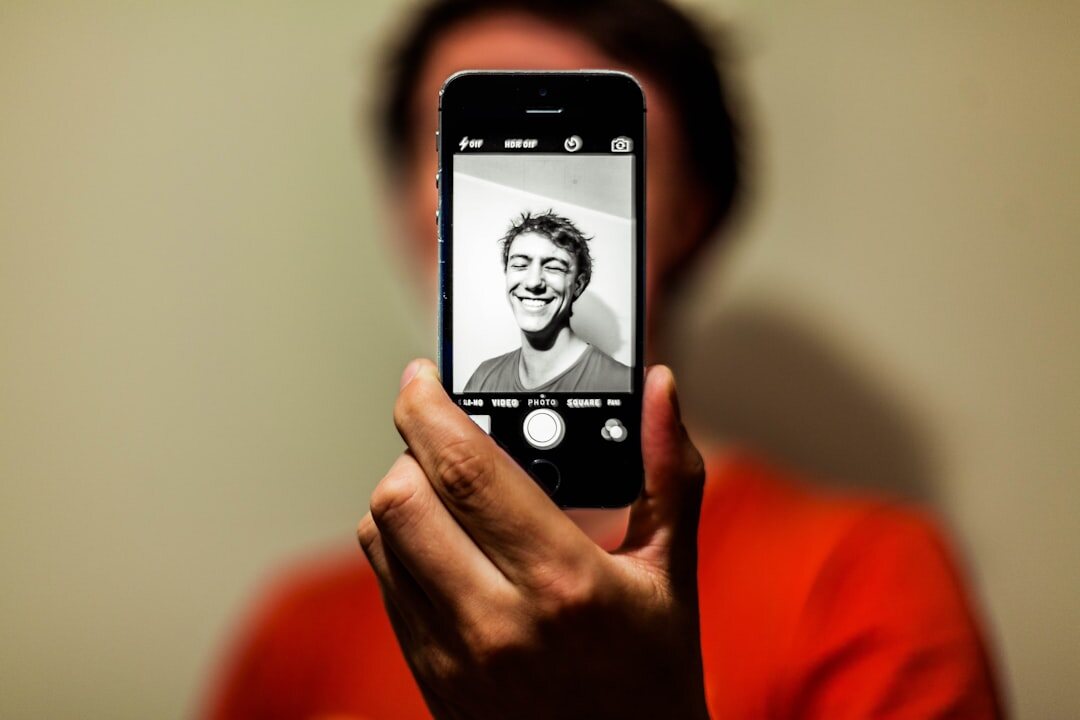 celebrity taking selfie